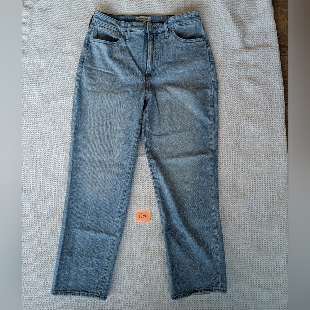 Madewell Curvy Perfect Vintage Straight Jean Light Wash